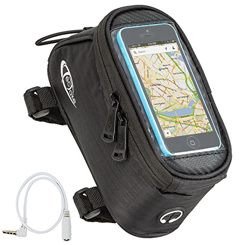 Bolsa de Ciclismo TECTAKE (Preto - Poliéster) TecTake - Peças de reposição para telemóveis - poliéster, preto, iPhone 5, s4 mini, s5 mini