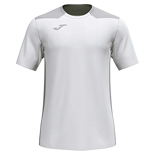 T-shirt para Homem JOMA 101822.211.2XL-3XL Branco para Futebol (L-XL) Joma - Camisas e tops - manga curta, ombro redondo, logotipo ricamado, escudo vermelho-branco