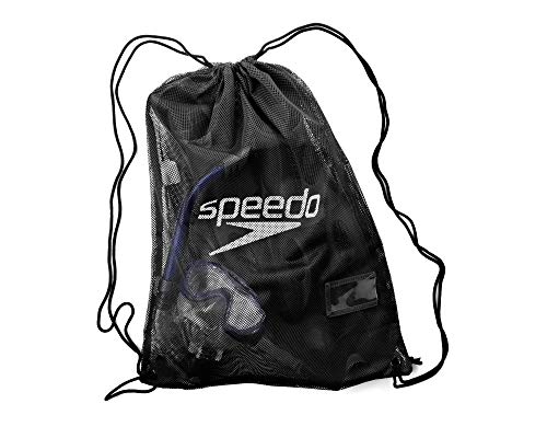 Bolsa SPEEDO 1/2 Zip Net Mesh (Preto - Tamanho Único) Speedo - Mochilas - resistente à água, compartimento único, acessórios de natação