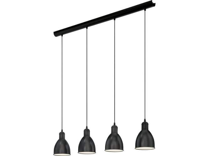 Candeeiro Suspenso EGLO Priddy (E27 - 4 x 180 W - Aço) EGLO - Luminárias de teto - candeeiro suspenso, eglo priddy, e27, 4 x 180 w, aço