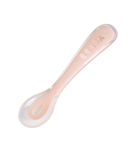 Bebaba Silicone Spoon Pink 1 Pcs (Recondicionado Como Novo) Beaba - Talheres - silicone, rosa, recondicionado