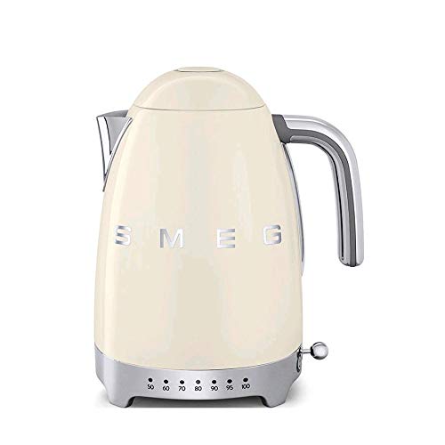 Chaleira Smeag Klf04Crea 1.5 L Preto Aço Inoxidável Smeg - Eletrodomésticos de cozinha - elétrica, preto, aço inoxidável, 1.5 L