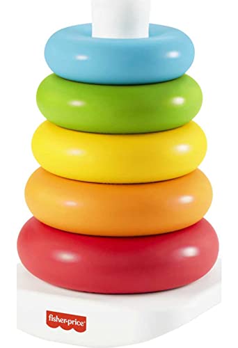 Jogo Didático FISHER-PRICE Rainbow Pyramid (Idade Mínima: 0) Fisher-Price - Brinquedos - jogo didático, coordenação visual-manual, empilhar anéis, idade mínima 0