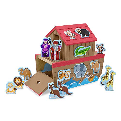 Jogo Educativo MELISSA & DOUG Ark of Noah Melissa & Doug - Brinquedos - educativo, animais, madeira, encaixe