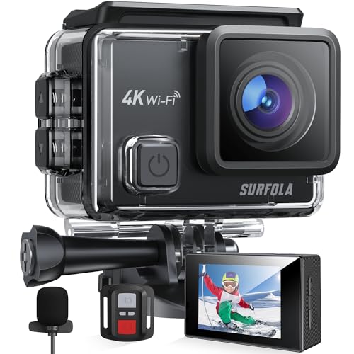 Action Cam GOPRO SF230 (4K - 20 MP - Até 60 min de autonomia - Wi-Fi) Surfola - Câmaras de vídeo - 4k, 20 mp, 60 min autonomia, wi-fi