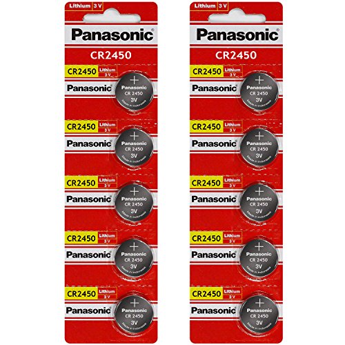 Bateria PANASONIC CR2450 (3V - 1.5x2.5cm) Panasonic - Baterias - 3V, 2.5x1.5cm, alcalino, preto