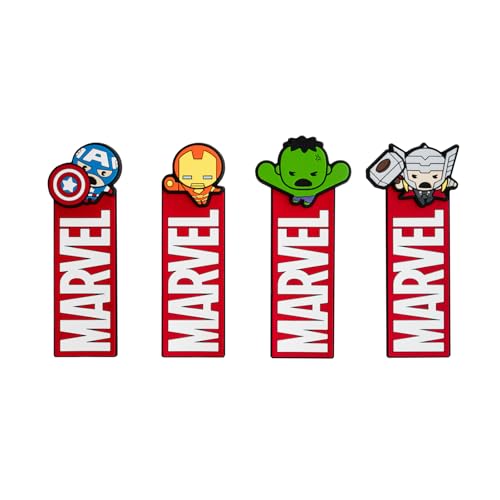Marcapáginas MARVEL Marvel Avengers (Idade Mínima Recomendada: 4 anos) Grupo Erik - Marcadores de página - marcapáginas, avengers, 4 anos, pvc, durável