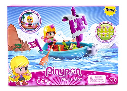 Conjunto de bonecos temáticos para crianças PINYPON 1 peça(s) Famosa - Conjuntos de brinquedos - pirata, barco, acessórios, escotilha secreta