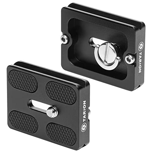 TARION PU-50 Placa de liberação rápida Plateau Rapide de Metal TARION - Peças e acessórios para câmeras - montagem rápida, metal, universal, preto