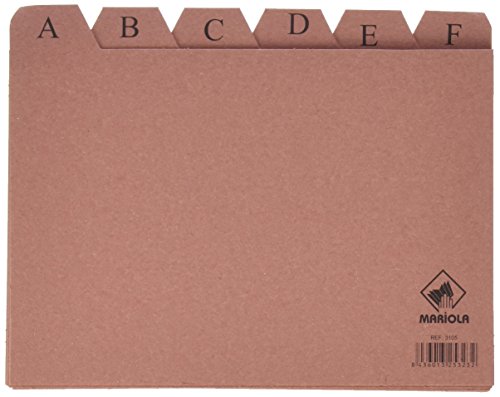 Índices Alfabéticos MARIOLA 3105 (24 Posições) Liderpapel - Separadores de índice - índices alfabéticos, mariola 3105, 24 posições
