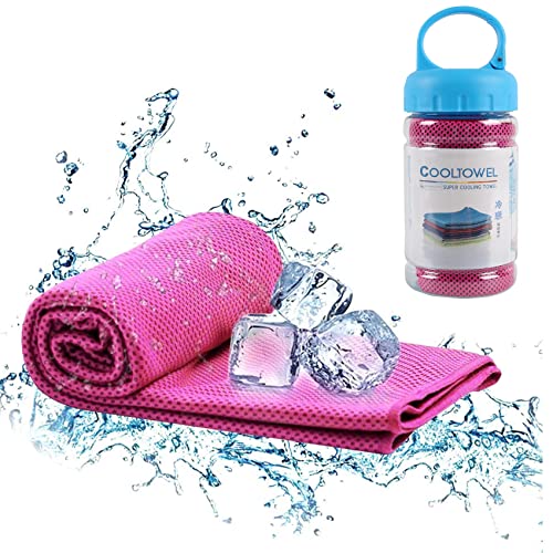 Toalha Desportiva IJIZUO Rosa 100% Algodão iJiZuo - Pacotes de gelo - poliéster, polipropileno, absorvente, 100 x 30 cm