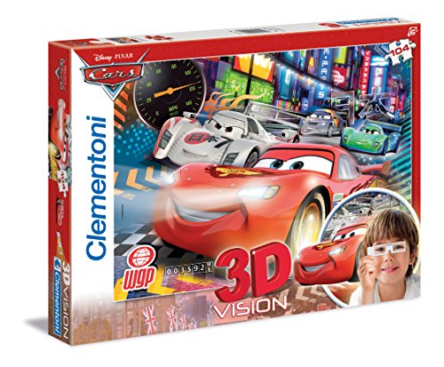 Puzzle CLEMENTONI 20044.3 (Idade Mínima Recomendada: 7 anos) CLEMENTONI - Quebra-cabeças de encaixar - puzzle, CLEMENTONI, 20044.3, idade mínima, 7 anos, disney, carros, óculos especiais, lupa