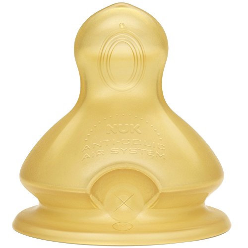 NUK Conjunto de 2 Tetinas Late Natural Size 2 MAPA - Bicos e forros para mamadeiras de bebê - anticoágulas, 6 meses, tetina seio materno, conjunto 2