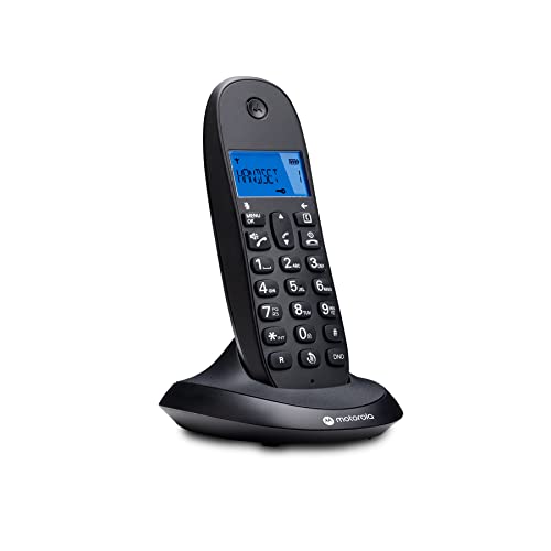 Telefone sem fio MOTOROLA C1001CB+ Preto Motorola - Telemóveis - sem fio, preto, visor iluminado, monocromático