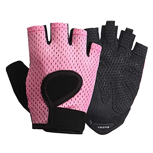Luvas Unisexo CLICKS Gel Silice Rosa (Tam: 7) Clicks - Luvas de levantamento de peso e suportes para as mãos - unissex, gel, rosa, tam 7