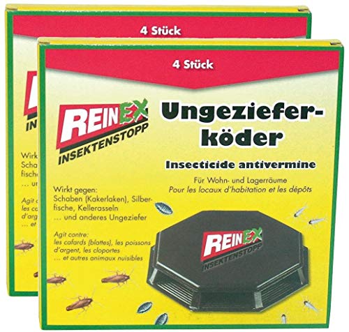 Conjunto de 8 Unidades (2 X 4) de Embalagem para Insectos e Veneno REINEX REINEX - Banho e corpo - insetos, veneno, embalagem