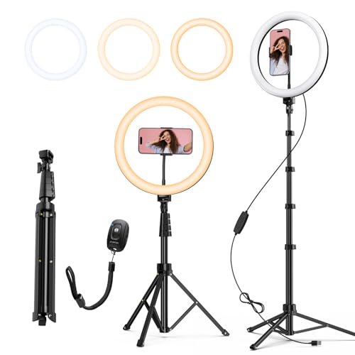 Kit Tripé e Ring Light Atumtek com Controle Remoto ATUMTEK - Iluminação de estúdio & flashes - tripé, ring light, controle remoto