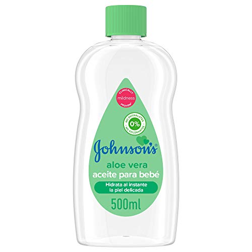 Óleo Corporal JOHNSON'S Baby Oil With Aloe Vera (500 ml) JOHNSON'S - Banho e corpo - suave, hipoalergénico, pH equilibrado, aroma agradável