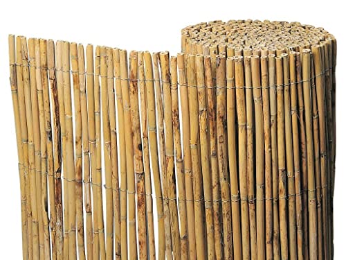 Caño de bambu natural 2 x 5 metros (Recondicionado Como Novo) BONERVA - Cercas e barreiras - bambu natural, 2x5 metros, ocultação, sombreadora