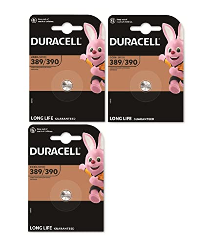 Pilha não recarregável DURACELL 389/390 SR1130 Duracell - Baterias - alcalino, cilíndrico, 1,55V, 3 unidades