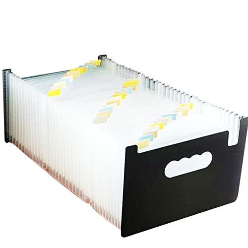 Pasta Organizadora IPEXI A5 (Branco - Polipropileno) IPEXI - Pastas de arquivo - 24 folhas, polipropileno, etiqueta de índice, bolsos