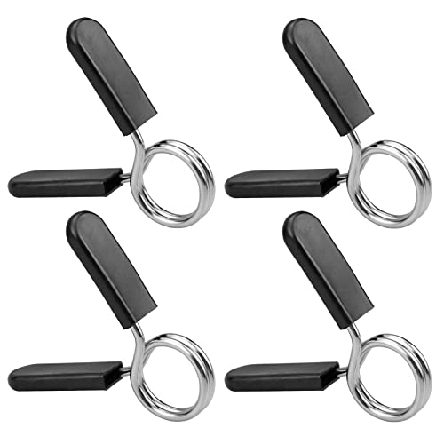 Colar de Resorte ZOZOMAIY (4 Un - Preto) D-Orange - Travas de barras de peso - resorte, preto, 4 unidades