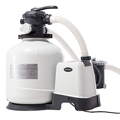 Filtro de areia para piscina INTEX Krystal Clear 12000L/h - 0,75 HP INTEX - Bombas de hardware - 55 kg, 12000 l, 0,75 hp, areia