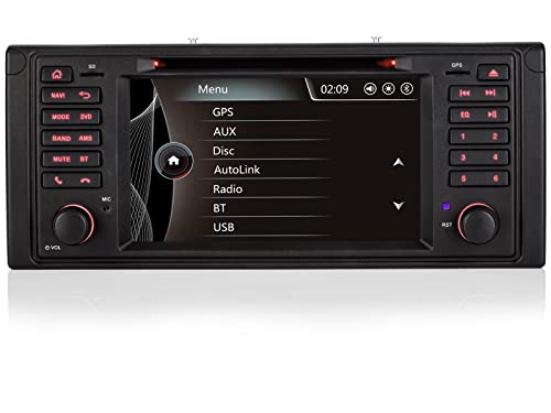 Rádio Auto IFRGOGO BMW 7'' com Bluetooth para BMW E39 (Serie 5 - M5) e E53 (X5) ifrego - Aparelhos de áudio e vídeo para veículos e sistemas de painel - rádio auto, ifrgogo, bmw, bluetooth, e39, e53