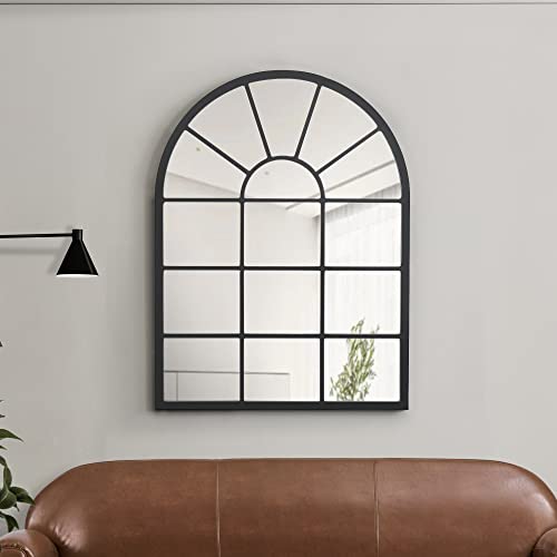 Espelho Quadrado em Madeira 80X60 Cm Preto [en.casa] - Conjuntos de móveis de quarto - quadrado, madeira, 80x60 cm, preto