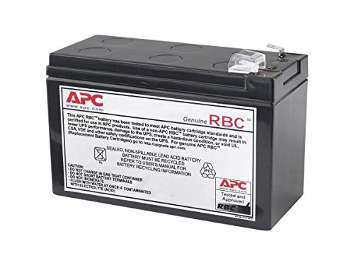 Bateria para Ups APC APCRBC110 Chumbo-Ácido Selado VRLA APC by Schneider Electric - Baterias para ups - chumbo-ácido selado, 12 Ah, 12 v, preto