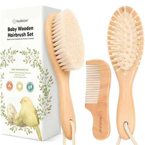 Escova e Pente para Bebé 24cm (Recondicionado Como Novo) KeaBabies - Banho e corpo - escova, pente, bebé, 24cm