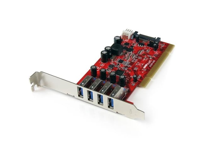 Placa Adaptadora de Interface STARTECH.COM PCIUSB3S4 STARTECH - Placas e adaptadores de rede - pci, usb 3.0, adaptador