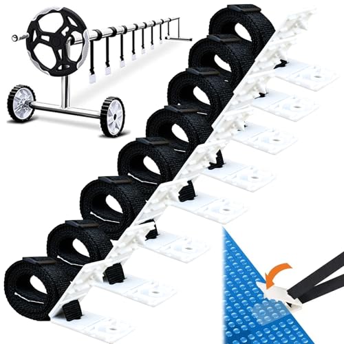Cinto para Cobertura Solar HEKOBAG 8PCS HEKOBAG - Correias de amarração - ajustável, resistente, fácil instalação, botão pressão