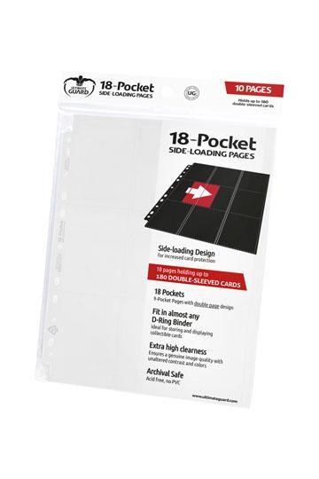 Ultimate Guard 18-Pocket Side-Loading White Ultimate Guard - Capas de cartão - caixa de cartão, 18 ficheiros, ficheiros rígidos
