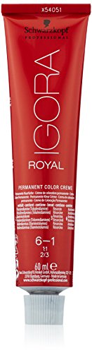 Creme de Cabelo Schwarzkopf IG Royal 6-1 Rubio Escuro-Ceniza (60 ml) Schwarzkopf - Coloração de cabelo - cabelo, ruivo escuro, ceniza, 60 ml