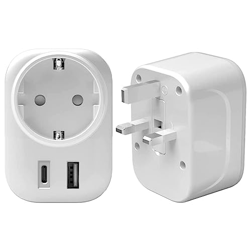 Adaptador SUPERPOW Travel Adapter (UK - USB-C e USB) 21items - Conversores e adaptadores de viagem - usb-c, 2xUSB, tipo c, universal