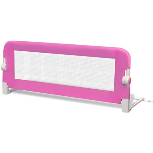 Barreira de Proteção para Cama 102X42Cm Rosa vidaXL - Móveis para bebês e crianças pequenas - proteção, cama, 102x42cm, rosa
