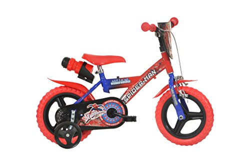 Bicicleta DINOBIKES Spiderman (Vermelho - 87-120cm) Dino Bikes - Veículos de empurrar e pedalar - rodas de injeção, pneus de borracha, segurança, pedais, calcanhares