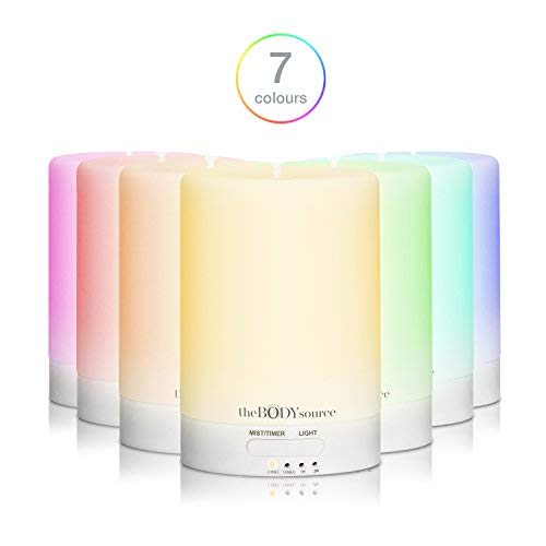 Humidificador com Aroma e Luz Led Ultrassónico 100Ml The Body Source - Banho e corpo - humidificador, aroma, luz LED, ultrassónico