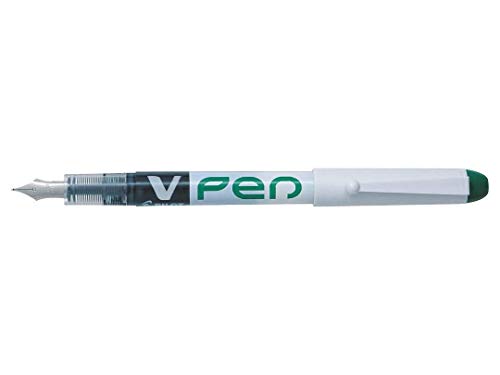 Caneta de Tinta Permanente PILOT V-Pen Verde (12 Un) Pilot - Canetas - caneta, tinta permanente, pilot v-pen, verde