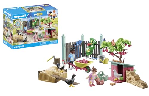 Playmobil My Life 71510 (Jogos de Sociedade) PLAYMOBIL - Brinquedos - jogos sociedade, criação galinhas, tiny house