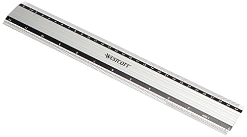 Régua WESTCOTT E-10191 (Alumínio - 30 x 2.5 mm) Acme United Europe - Réguas - alumínio, 30 x 2.5 mm, fotografia, medida