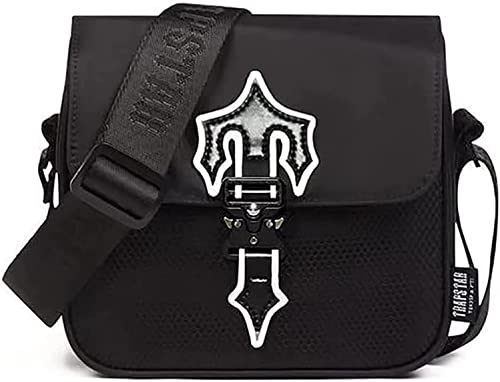 Bolsa de Ombro TRAPSTAR Oxford Fanny Pack Preto ARIOAT - Bolsas - fecho éclair, alça ajustável, acolchoado, proteção traseira