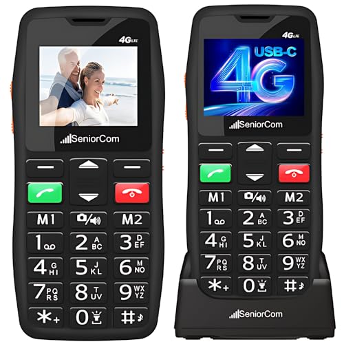 Telemóvel Seniorcom T2 | Preto (Telemóvel) SeniorCom - Telemóveis - sénior, preto, telemóvel