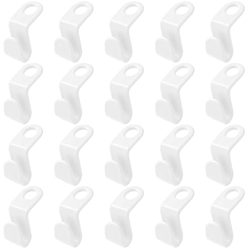 Gancho para Roupa 20 Peças Branco (Recondicionado Como Novo) QianFenShi - Ganchos de utilidade - 20 peças, branco, recondicionado