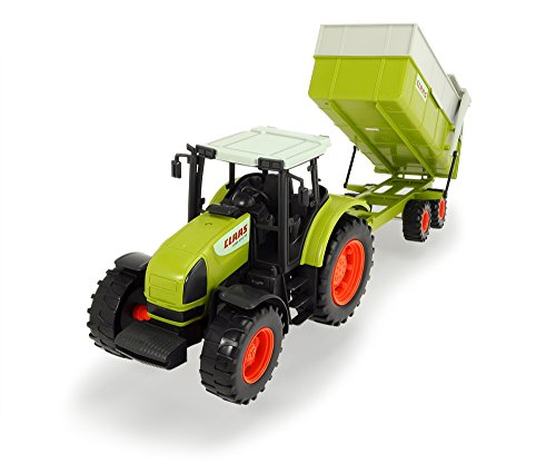 Trator de Brincar DICKIE TOYS Claas Ares Dickie Toys - Caminhões de brinquedo & veículos de construção - trator, brincar, dickie toys, claas ares, rodas livres, remolque basculante