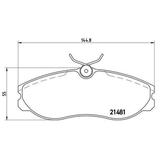 Pastilha de Travão Brembo P24039 | Preto (Acessórios para automóveis) BREMBO - Sistema de freios de veículos motorizados - pastilha, travão, brembo, kit, preto