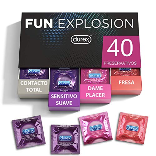 Preservativos DUREX Fun (40 Unidades - 69 mm) DUREX - Cuidados pessoais - preservativo, DUREX, fun, 40 unidades, 69mm
