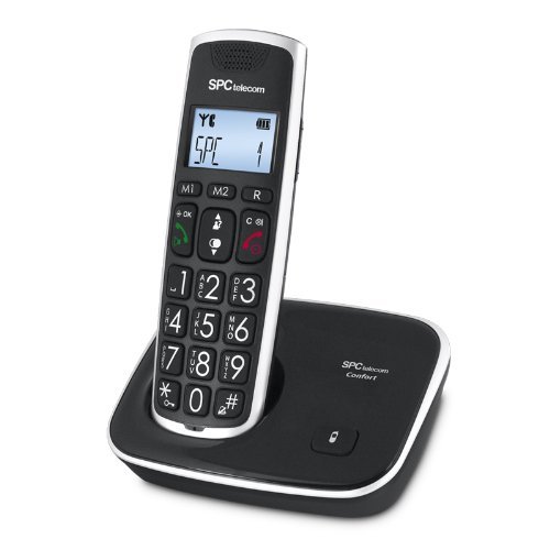 Telefone Fixo SPC Comfort Kaiser Preto SPC - Telefonia - telefone fixo, spc comfort kaiser, preto