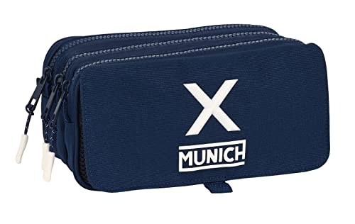 Porta-Revistas 3 Bandas Big Munich Basicos Marino safta - Estojos para canetas e lápis - 3 bandas, transporte ajustável, portátil